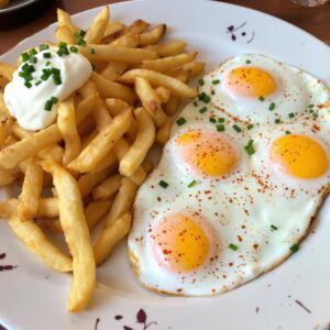 ASSIETTE OEUF SUR LE PLAT X3