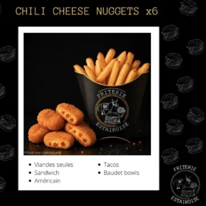 CHILI CHEESE NUGGETS X6