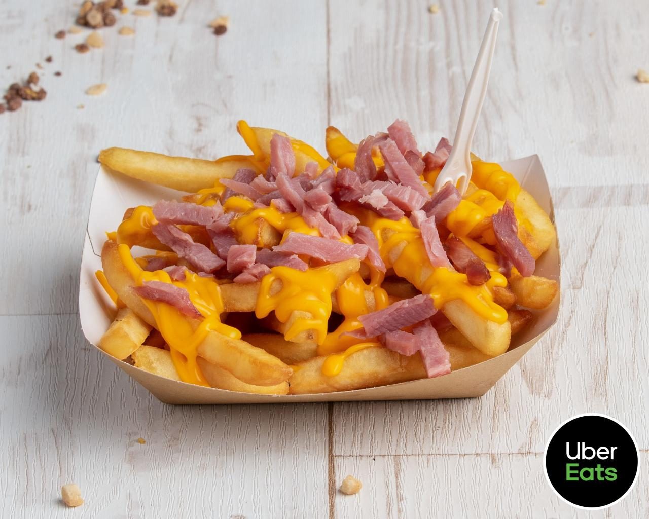 FRITES CHEDDAR LARDONS