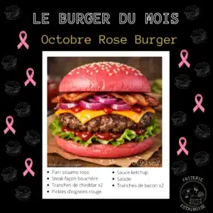 BURGER OCTOBRE ROSE